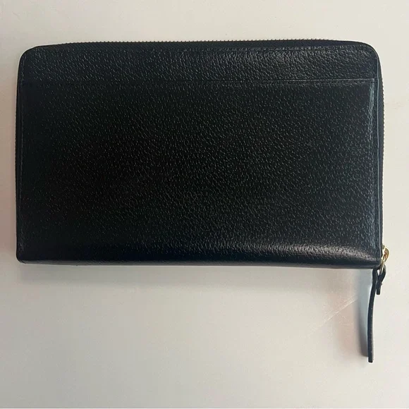 Kate spade Large zip Morgan around wallet passport holder travel clutch Black - Picture 3 of 12
